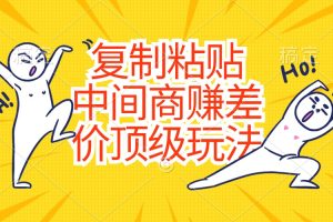(10918期)复制粘贴,中间商赚差价顶级玩法,零成本,硬通货
