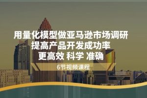 (11005期)用量化 模型做亚马逊 市场调研,提高产品开发成功率 更高效 科学 准确