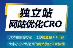 独立站网站优化CRO，成本最低的方法，让你销量翻3-10倍