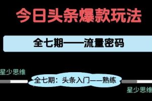 头条系列全七期项目拆解，全是干货，新手从0-1必经过程，99的人会踩的坑