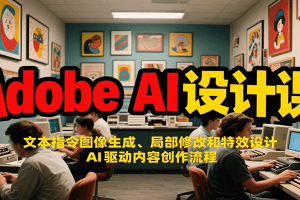 Adobe AI设计课：文本指令图像生成、局部修改和特效设计，AI驱动内容创作流程