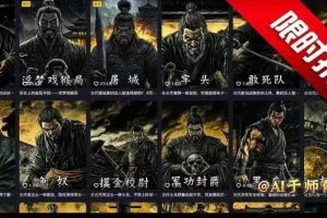 COZE扣子工作流一键生成历史人物一生的视频，复制粘贴运行即可，30s制作1个视频