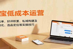 淘宝低成本运营，新店出单、好评积累、私域构建及流量转化、选品定位等（更新10月）