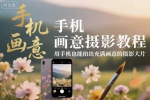 手机画意摄影教程，用手机也能拍出充满画意的摄影大片