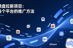 （16971期）网盘拉新项目：各个平台的推广方法，公众号、截留玩法，微博，B站，百度智能体